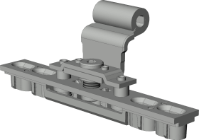 Winkhaus Kippflügel-Kippband, mit Drehhemmung, DL-R, HT, 18-9-12, Stahl, silber, verzinkt 5082114