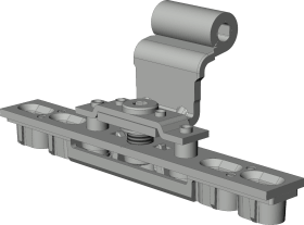 Winkhaus Kippflügel-Kippband, m.Drehhemm., DL-R, HT, 20-13-12, STA, titanfarbig, pulverb. 5082123