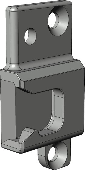 Drehkipp-Adapterplatte,AP.H.IF.24-13,DL,Stahl silber verzinkt,NL13mm