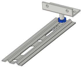 MONTAGEBLITZ W 40 - 171X40X1,5 MM M.ANSCHRAUBWINKEL 40 MM 550165