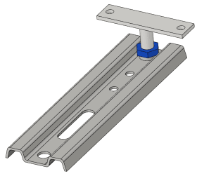 MONTAGEBLITZ XL/P40 150X43X1,5MM HÖHENVERST. VERZ. 550304