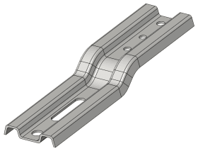 MONTAGEBLITZ XL/G20 180X43X1,5 MM LASCHE 20MM GEKRÖPFT VERZINKT 550312