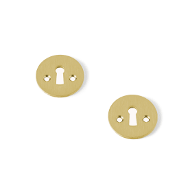 SCHLÜSSELROS Ø50 M. SCHL-LOCH MASSIV CC27 PVD MESSING (122830P3232)