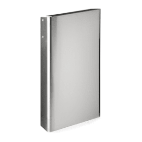 ABFALLEIMER XL M. EINWURFLOCH RUND WANDMONT SATINIERT (14709702201)