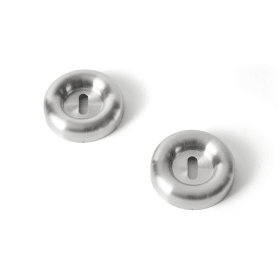 FAT ROSETTE M. SCHLÜSSELLOCH Ø70X17 CC38/27 SATINIERT (12900102001)