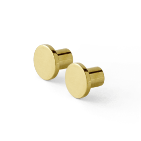 KLEIDERHAKEN Ø25X21 BUCHSE MESSING POLIERT (15560001000)