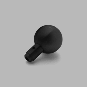 KNOPDRÜCKER Ø50 EINSEITIG SET F. DUMMY M6 PVD CHARCOAL (143110P4800)