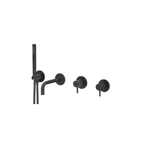 EINBAU-2WEGE-BADEWANNEN-ARMATUR SCHWARZ (QS3200-190SB)