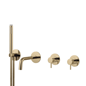 EINBAU-2WEGE-BADEWANNEN-ARMATUR POLIERT MESSING (QS3200-190SPP3)