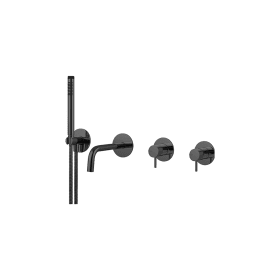 EINBAU-2WEGE-BADEWANNEN-ARMATUR POLIERT CHARCOAL (QS3200-190SPP4)