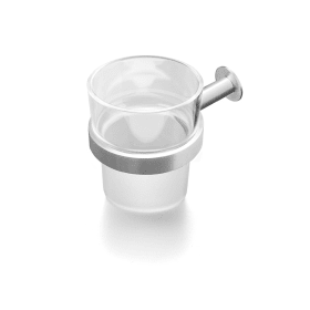 BECHERHALTER Ø76 116X14 M. BECHER TRANSPARENT GLAS (14704202109)