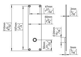 SCHILD AE RAL9005 210X60X2 (143650R1011) 