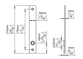 SCHILD AE CHARCOAL 210X30X3 ASSA (143660P4023)
