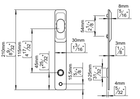 SCHILD M. KUGELLAGER CHARCOAL M. ROSETTE OVAL (143662P4081)