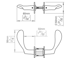 TÜRGRIFF AJ S 33-59 ED MASSIV CC30 RAL9005 (124044R1030)