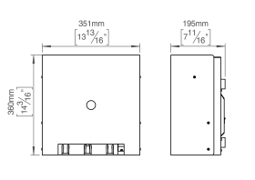 PAPIERROLLENSPENDER BERÜHRUNGSLOS PAPIERROLLE Ø140 RAL9005 (147081R1000)