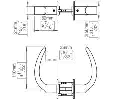 TÜRGRIFF VL ED PAAR MASSIV CC30 33-44 (12415002030)