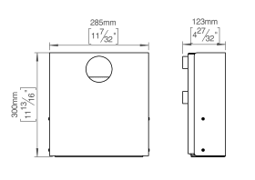 ABFALLEIMER S EINWURFLOCH RUND WANDMONT ED KUPFER (147097P2100)