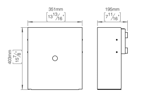 ABFALLEIMER S M. KLAPPE 20LTR RAL9005 (147097R1010)