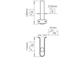 WC-ROLLENHALTER F. HALTESTA F. 14/167500 ED D802 KUPFER (147501P2001)