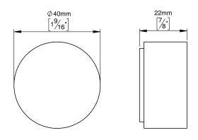 BODEN-TÜRSTOPPER Ø40 Ø40XH22 PVD MESSING (149650P3004)