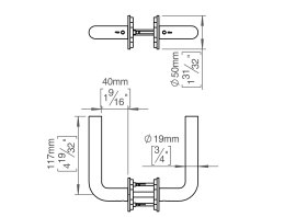 TÜRGRIFF 19L PAAR 8X8 MASSIV CC30 33-59 MESSING (141611P3017)
