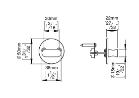 TÜRDRÜCKER MASSIV CC30 ASSA RAL9005 (143410R1169)