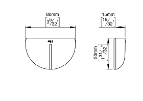 BODEN-TÜRSTOPPER SCHILDKRÖTE ED Ø80X15 PVD MESSING (145080P3015)