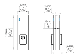 BODENSCHLOSS PVD CHARCOAL 31X52X164 F. GLAS 10-12 (145204P4000)