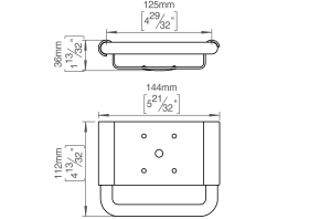 SEIFENABLAGE 144X34X75 ED RAL9005 DIEBSTAHLSICHER (147036R1127)