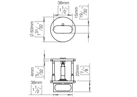 WC-SCHLOSS 8L90 RAL9005 ABDECK CC38 (143475R1309)