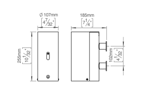 SPENDER F. FLÜSSIGSEIFE BERÜHRUNGSLOS RAL9005 (147046R1000)