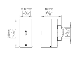 DESINFEKTIONSSPENDER RAL9005 BERÜHRUNGSLOS (147046R1010)