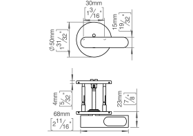 WC-SCHLOSS 5V90 DISABLED ABDECK CC30X5,5 RAL9005 (143478R1150)