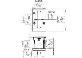 WC-SCHLOSS M. HAKENRIEGEL LS CC38 RAL9005 (143479R1030)