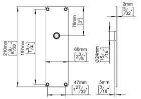 SCHILD AA KUPFER 210X60X2 DIN M. KUGELLAGER (143602P2012)