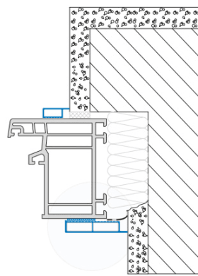 EXTE Deckleiste 15 mm, mit Fahne, ohne Selbstklebung