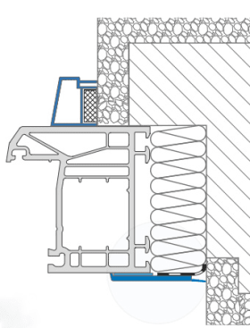 EXTE Flachleiste mit Weichlippe und Schaumklebeband 50 x 2 mm, weiß auf Rolle 150 m