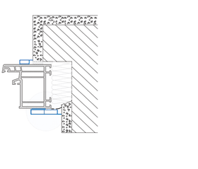 EXTE Deckleiste mit Fahne, mit Selbstklebung, mit Dekorfolie