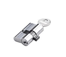 Hermat Profilzylinder 6892.49, BL 22/27mm, vs., silber gl. verchr.