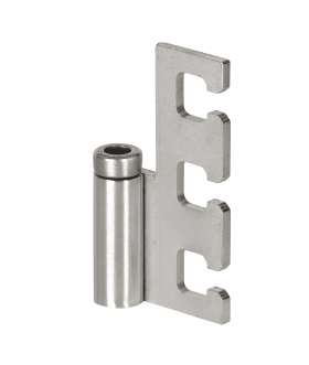 Hermat Rahmenteil 6848.VX,Holzzarge,Stahlzarge,DL,edelstahl matt