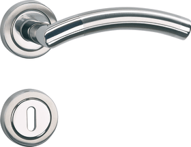 Hermat Drückergarnitur 1231.BIC/2031,Ros.,rd.,BB,8,ER.pol./ma.,TS 38-42