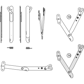 FALZSCHERE 113 RECHTS SPANNWEITE 150 M. PLATTE 159645