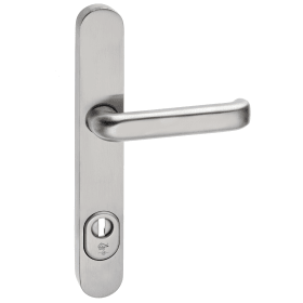 Dieckmann Alu-Rahmen-Drücker-Garnitur, SKG, Serie Kronos, 8mm VKT, 92 ZA, 2201/R9/545 F01