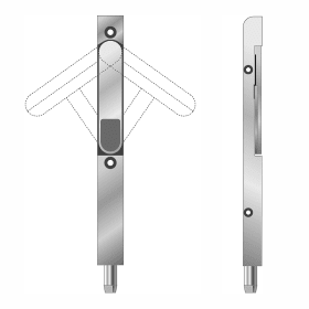 KANTENRIEGEL 8030 RAL 9007 SILBERFARBIG VE=5  KFV  3275870