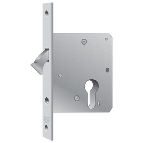 Pendeltür-, Schiebetür-, Glastür-, Fallen-, Riegel- und Spezialschloss für Holztüren 1620-BB/55-24-K-48-M