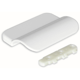 Ziehgriff, Zinkdruckguss, cremeweiß beschichtet