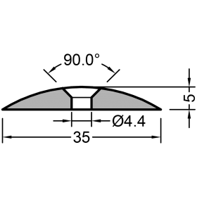 TÜRSCHWELLEN-PROFIL P 1668 ALU BLANK 