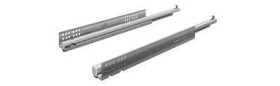 Hettich Quadro-30 V6 Kugelschubführung 400 mm Aufschiebemontage mit Selbsteinzug