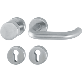 HOPPE Wechselgarnitur Paris E58/42KV/42KVS/138ZSST, Edelstahl